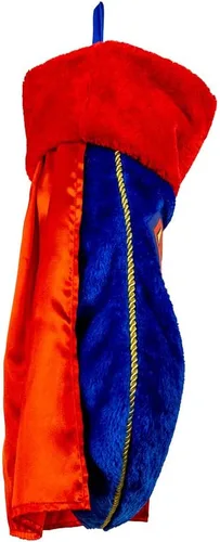 Vista 5 de Superman - Calcetín de Navidad con capa, calcetín navideño personalizado o no personalizado de DC Comics Decoración de Navidad de superhéroes