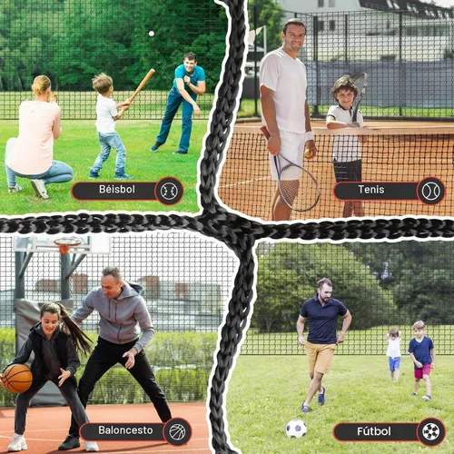 Vista 5 de Storgem Baseball Softball Backstop Net, Heavy Duty Sports Barrier Netting
