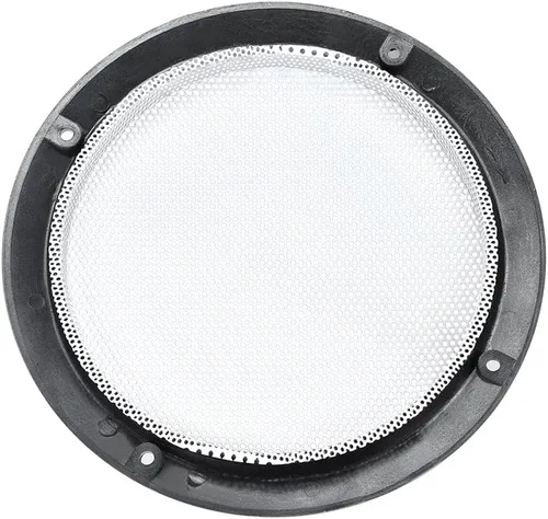 Vista 3 de uxcell 2 unids 6.5 "agujero de montaje distancia diagonal altavoz parrilla malla círculo decorativo Woofer protector protector accesorios blanco