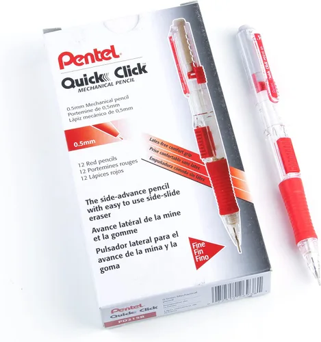 Vista 14 de Pentel QUICK CLICK - Portaminas (0.020 in), barril violeta, caja de 12 lápices (PD215V)