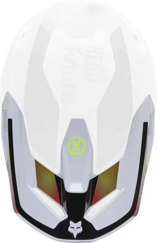 Vista 5 de Fox Racing V1 Casco de Motocross Dirt Bike con Visera, Negro, Pequeño/Mediano