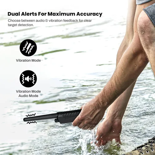 Vista 2 de Bounty Hunter Pinpointer para la detección de metales con señal de audio y vibración – Herramienta de precisión manual para una ubicación precisa