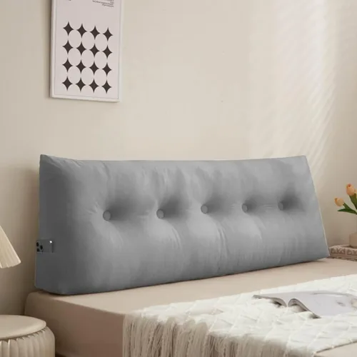 Vista 15 de Almohada triangular grande para cabecero de cama individual XL, almohada de cuña para cabecero de cama, color verde aguamarina, 39 x 4.7 x 15.7