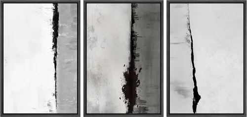 Vista 239 de wall26 Lienzo enmarcado para pared, juego de arte de acuarela pastel, paisaje rural, ilustraciones con formas abstractas, arte moderno, decorativo