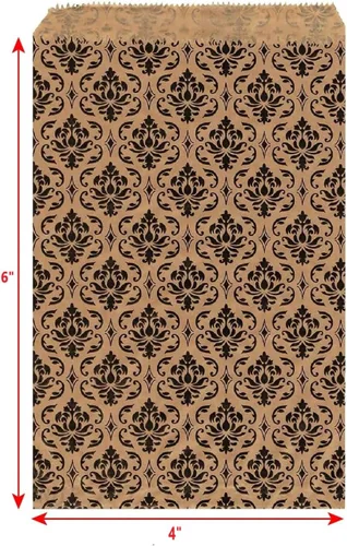 Vista 2 de RJ Displays - Paquete de 200 bolsas de papel kraft para dulces, galletas, regalo pequeño, manualidades, recuerdo de fiesta, galletas, dulces