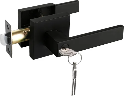 Vista 51 de NEWBANG Manija de palanca de puerta sólida con acabado negro mate