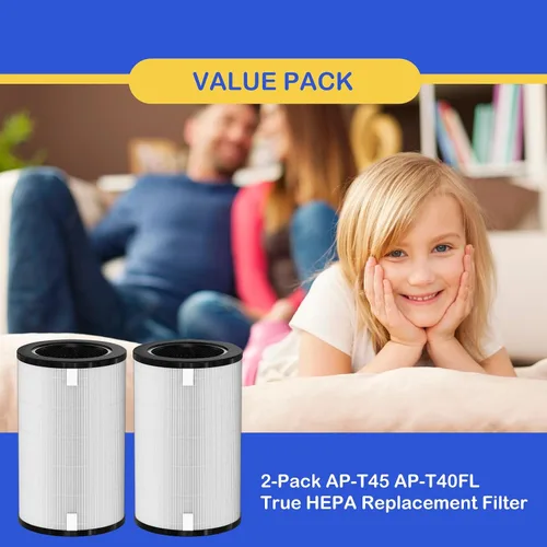 Vista 6 de AP-T40FL - Filtro de repuesto True HEPA compatible con 1461901 Homedics Total Clean 5 en 1 purificador de filtro de aire, AP-T40 AP-T45WT AP-T40WT