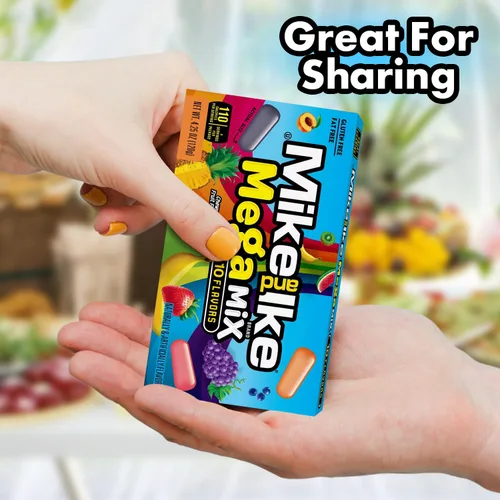 Vista 5 de Mike and Ike Mega Mix, paquete de 2 cajas de dulces de cine de 4.25 onzas cada una, dulces ideales para Mike e Ike para tus películas favoritas