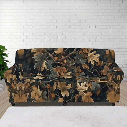 Vista 51 de ZOUTAIRONG Fundas elásticas para sofá con estampado de ramas de camuflaje 3D para sofá, funda para muebles de un solo cojín, decoración del hogar u
