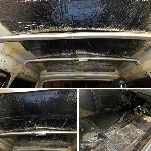 Vista 7 de Alfombrilla aislante de amortiguación de sonido de calor para automóvil, 197 mil, 5.35 pies cuadrados de amortiguamiento acústico