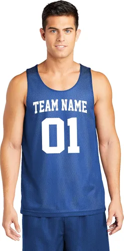 Vista 6 de Custom Basketball Jersey Youth Sizes Add Your Team, Name, & Number Unisex