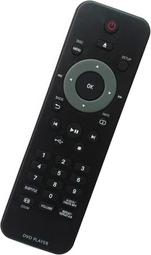 Vista 2 de Control remoto de repuesto aplicable para reproductor de DVD Philips DVP3560/F8 DVP4050 DVP6620 DVP3520K DVP3560K DVP3354K DVP3354K/55 DVP3350K