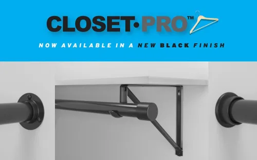 Vista 3 de Knape & Vogt Closet Pro CD-0024-30/48ZC - Varilla ajustable resistente, 30 x 48 pulgadas, chapado en zinc, color plateado