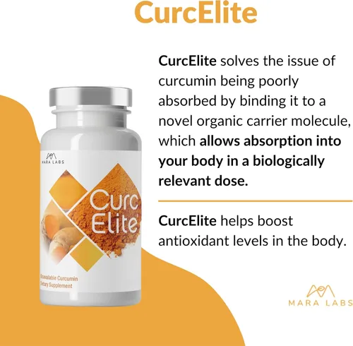 Vista 6 de Mara Labs CurcElite® Curcumina biodisponible 30 Cápsulas