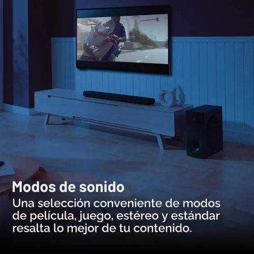 Vista 6 de Barra de sonido YAMAHA SR-B40A Dolby Atmos con subwoofer inalámbrico (Negro)