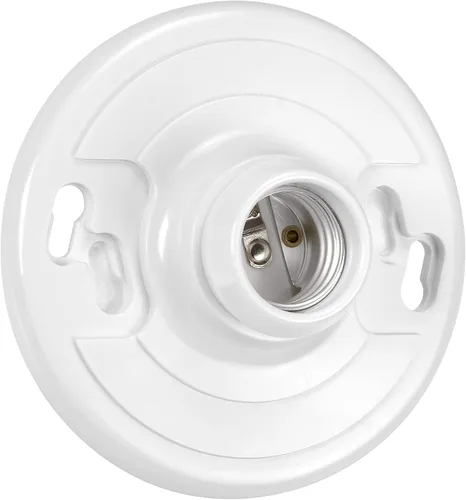 Vista 3 de Maxxima - Soporte para lámpara de plástico sin llave E26, base mediana de una pieza, paquete de 2 unidades Soporte para caja de salida, 660W