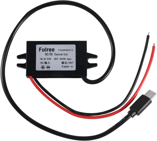 Vista 6 de DIANN Módulo convertidor de 12V a 5V 3A 15W Buck - Regulador de CC a CC Convertidor de potencia de coche con interfaz de cable Interfaz de alambre