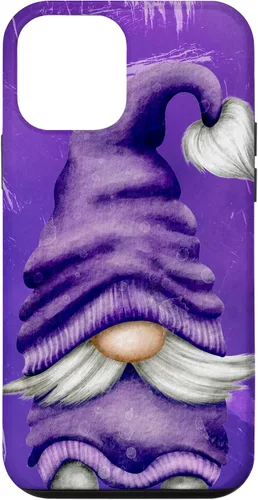Vista 16 de Cute Gnome Graphic for Gardener and Spring and Summer Purple Case for iPhone 17