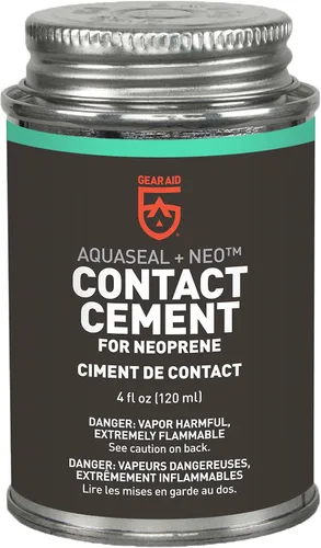 Vista 4 de GEAR AID Aquaseal NEO - Cemento de contacto de neopreno para reparación de trajes de neopreno, vadeador y equipos de deportes acuáticos, secado