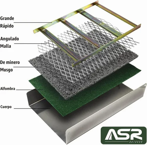 Vista 4 de ASR Outdoor Caja de Esclusa de Oro Plegable de Aluminio de 50" Equipo de Prospección