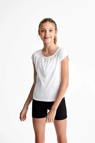 Vista 2 de French Toast Pantalones cortos elásticos grandes para niña