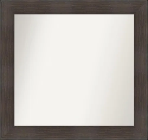 Vista 134 de Amanti Art Espejo personalizado, espejo de baño de veta de madera rústica William, espejo de pared o espejo de tocador de baño sobre el fregadero