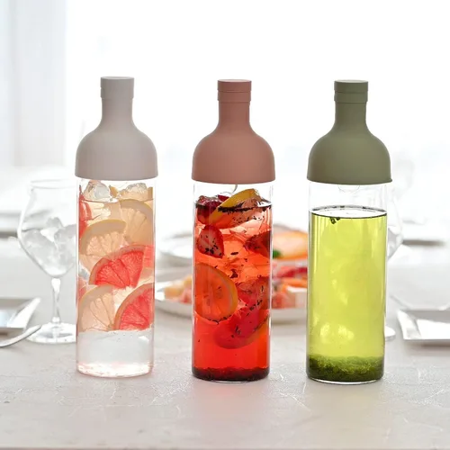 Vista 6 de Hario Botella de vino de té frío de 10.1 fl oz, blanco
