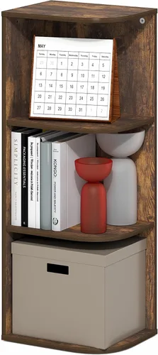 Vista 49 de Furinno PASIR - Estantería de libros de 2 niveles, estantería moderna de 9 x 12 x 21, estanterías abiertas para sala de estar, dormitorio, oficina