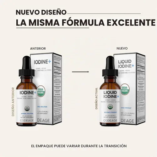 Vista 3 de Codeage Gotas de yodo orgánico USDA – 250 mcg – suministro de 1 año – suplemento de yodo líquido naciente – solución de gotas de yodo – yodo puro