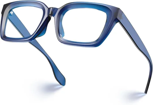 Vista 20 de VISOONE Chunky Square Anti Glare UV400 Blue Light Blocking Computer Glasses Verde albahaca