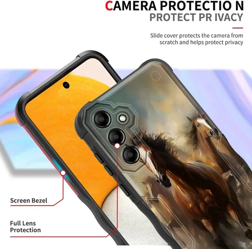 Vista 453 de Funda para Galaxy A14 5G, [Doble Capa][Protección contra Caídas de Grado Militar de 10 Pies] [Antideslizante] Funda Resistente a Prueba de Golpes