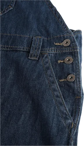 Vista 4 de Womens EGLE Overol con pechera con mezclilla XS- XXL