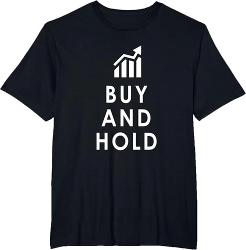 Vista 5 de Stocks Investing Buy and Hold Investor T-Shirt Asphalt Grey