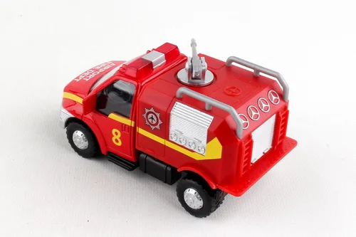 Vista 4 de Daron Lil Truckers Airport FIRE Camión, Rojo