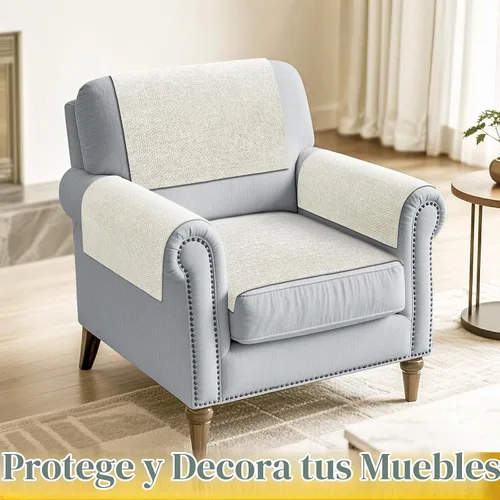 Vista 2 de Fundas para brazos de sofá, fundas para brazos de sofá, funda impermeable para reposabrazos de sofá, sillón, sofá de dos plazas, funda