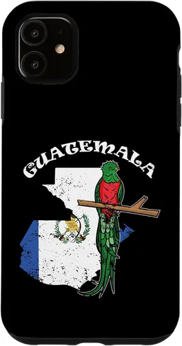 Vista 8 de Funda de recuerdo para iPhone 16 Quetzal de Guatemala con bandera de Guatemala
