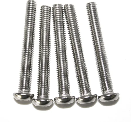 Vista 11 de 100 piezas M4-0.70 x 6 mm Tornillos de cabeza de botón con casquillo hexagonal, acero inoxidable 18-8, llave hexagonal Allen, ISO 7380