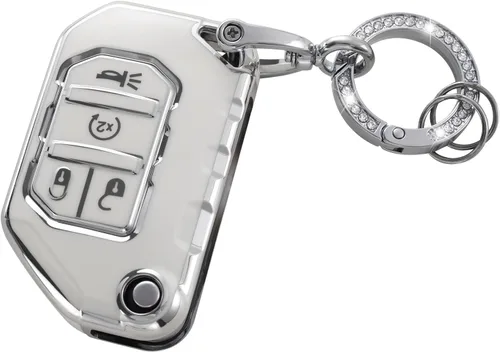 Vista 8 de YO&YOYE Funda para Llavero de TPU con Anillo para Llaves