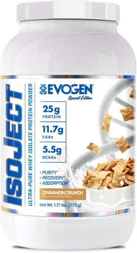 Vista 14 de Evogen Isoject - Aislado de proteína de suero Proteína de suero en polvo ultra pura con enzimas encendedoras, BCA y EAA Absorción y recuperación