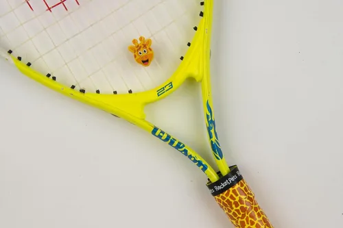 Vista 2 de Racket Pets Raqueta de tenis para niños, cinta antideslizante de agarre de tenis con estampado animal para raquetas juveniles, divertido agarre