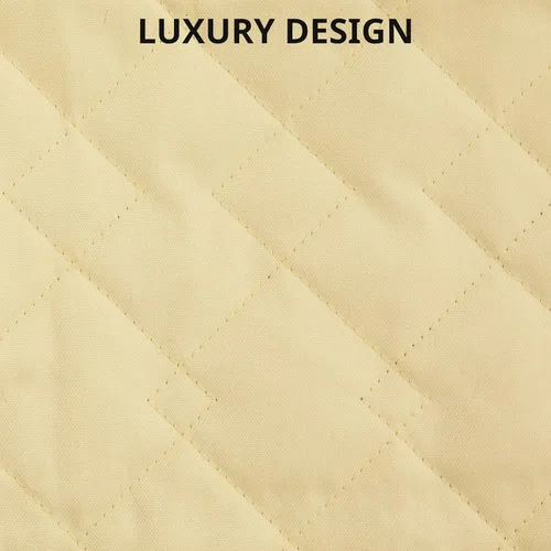 Vista 7 de Arf Pets Cubierta de forro de carga para perros SUV y automóviles, material impermeable, parte trasera antideslizante, protector de solapa de Beige