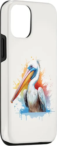 Vista 3 de iPhone 12/12 Pro Pelican Retrato de acuarela - Estuche para amantes de la naturaleza