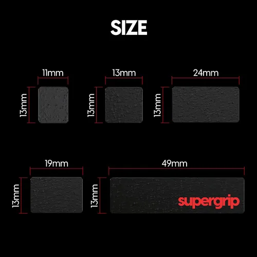 Vista 8 de Pulsar Gaming Gears SUPERGRIP - Cinta de agarre precortada para teclado prelaminada, absorbe el sudor, de alto rendimiento, universal