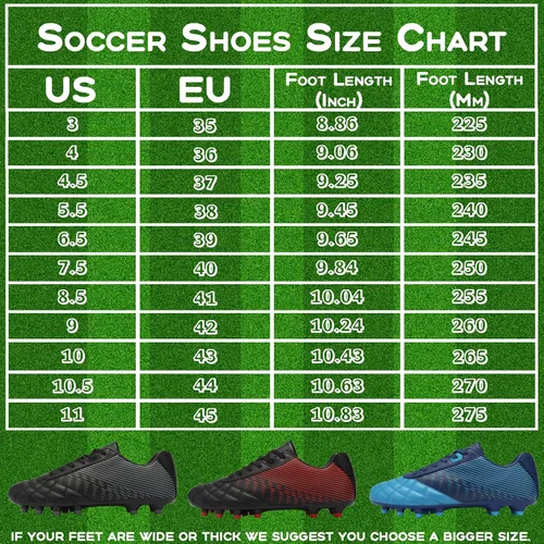 Vista 7 de ASOCO DREAM Soccer Shoes Men's Firm Ground Soccer Cleats Outdoor Indoor Athletic Football Shoes Professional Futsal Training Sneakers
