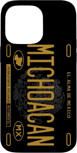Vista 21 de Michoacano Michoacan Mexican State License Plate Phone Case for iPhone 17
