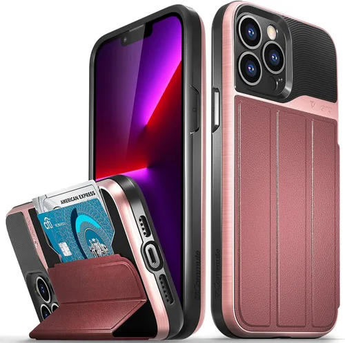Vista 24 de VENA vCommute - Funda tipo cartera compatible con Apple iPhone 11 (6.1 pulgadas 2019), (protección contra caídas de grado militar) con tapa y ranura