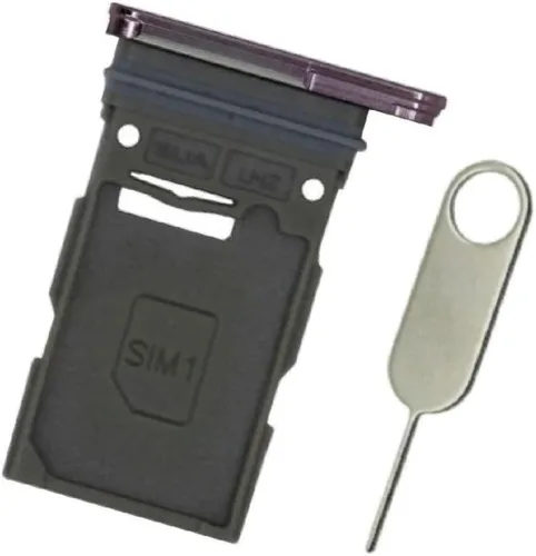 Vista 4 de Bandeja de repuesto para tarjeta SIM para Samsung Galaxy S23 S911U S911U1 / S23 Plus S916U S916U1 - Versión de EE. UU. (Phantom Black)