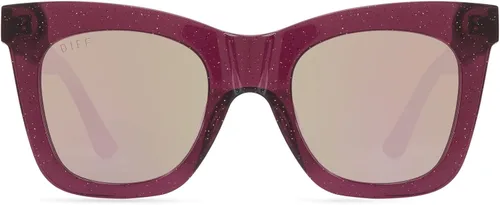 Vista 3 de DIFF Eyewear Kaia - Lentes de sol de diseño de ojo de gato para mujer 100 UVAUVB PARENT Padre