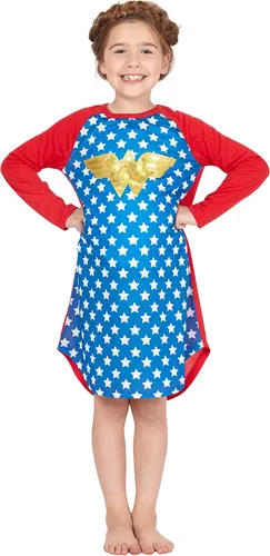 Vista 2 de Wonder Woman DC Comics Logo Ragalan - Camisón de pijama, Rojo