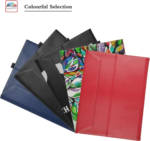 Vista 6 de Bige Surface Laptop Studio 2 - Funda de piel sintética con 2 soportes plegables para tabletas Microsoft de 14.4 pulgadas, color negro
